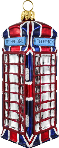 British Phone Booth- Union Jack Flag Version