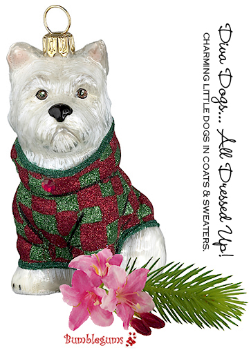 Christmas Ornament- Dog in Sweater