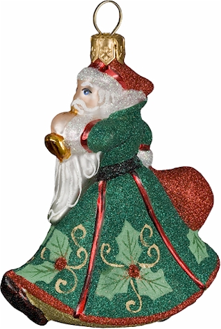 Mini Trumpting Santa-HB Green