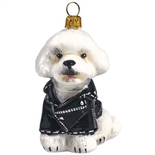 Bichon Frise In Black <br>Motorcycle Jacket