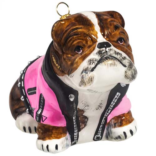 Bulldog in Pink <br>Motorcycle Jacket