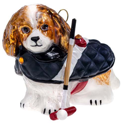 Cavalier King Blenheim <br>in Gray Flannel Jacket