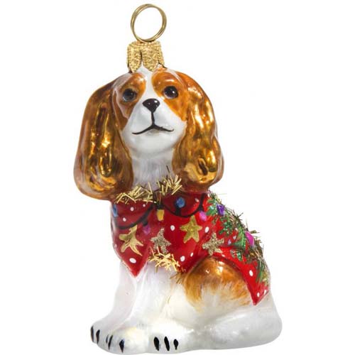 Cavalier King Blenheim<br> in Ugly Christmas Sweater