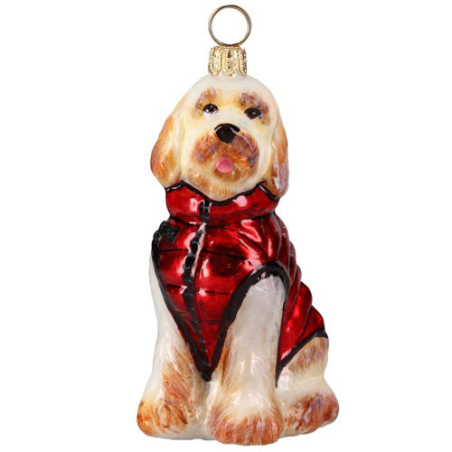 Goldendoodle in <br>Winter Coat