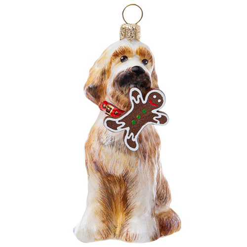 Goldendoodle with <br>Gingerbread Boy Cookie