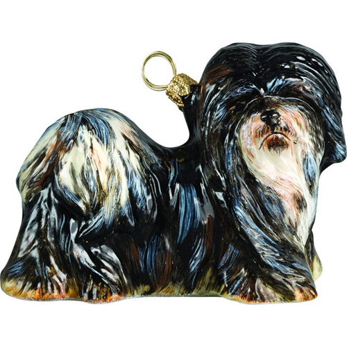 Lhasa Apso Black <br>and White