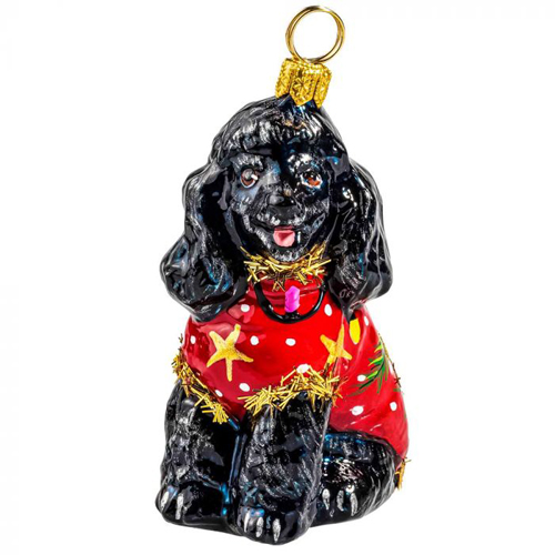 Poodle Black in <br>Ugly Christmas Sweater