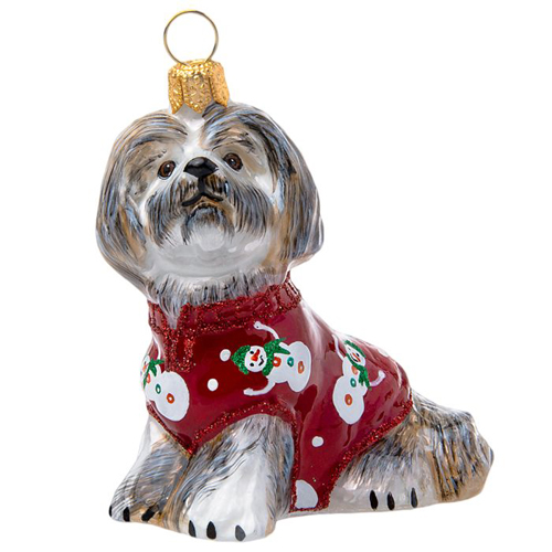 Shih Tzu in <br>Christmas Pajamas