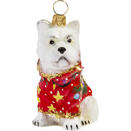 Westie in Ugly <br>Christmas Sweater